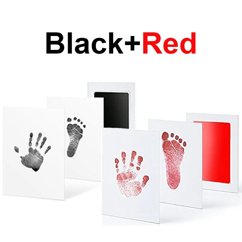 Baby Care Non-Toxic Baby Handprint Footprint Imprint Kit Baby Souvenirs Casting Infant Footprint Ink Pad Infants Clay Toy Gifts