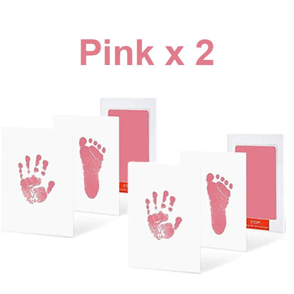 Baby Care Non-Toxic Baby Handprint Footprint Imprint Kit Baby Souvenirs Casting Infant Footprint Ink Pad Infants Clay Toy Gifts