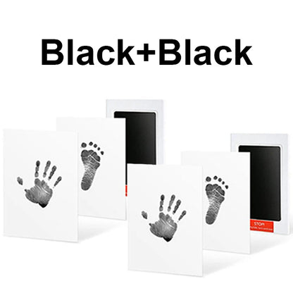 Baby Care Non-Toxic Baby Handprint Footprint Imprint Kit Baby Souvenirs Casting Infant Footprint Ink Pad Infants Clay Toy Gifts