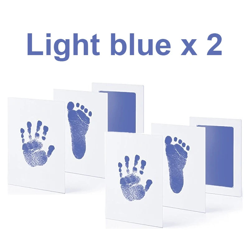 Baby Care Non-Toxic Baby Handprint Footprint Imprint Kit Baby Souvenirs Casting Infant Footprint Ink Pad Infants Clay Toy Gifts