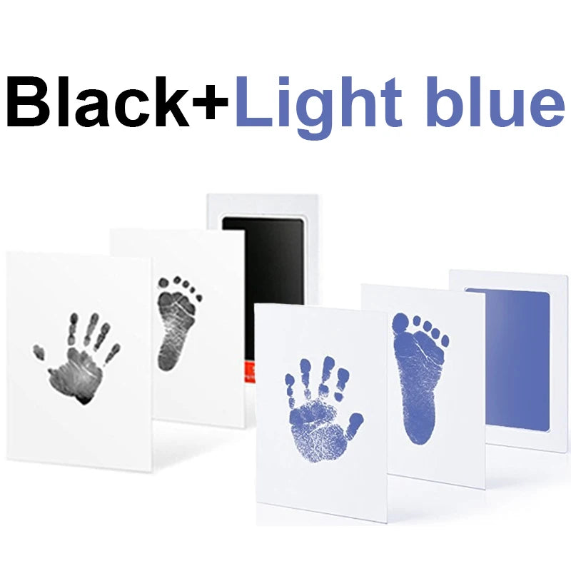 Baby Care Non-Toxic Baby Handprint Footprint Imprint Kit Baby Souvenirs Casting Infant Footprint Ink Pad Infants Clay Toy Gifts