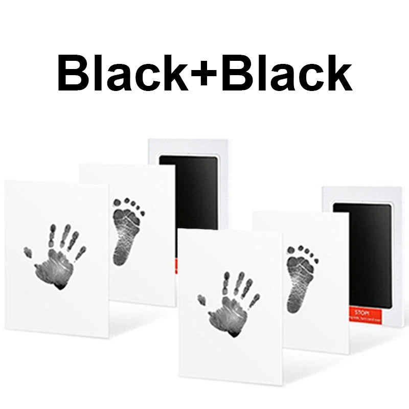 Baby Care Non-Toxic Baby Handprint Footprint Imprint Kit Baby Souvenirs Casting Infant Footprint Ink Pad Infants Clay Toy Gifts