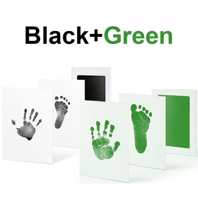 Baby Care Non-Toxic Baby Handprint Footprint Imprint Kit Baby Souvenirs Casting Infant Footprint Ink Pad Infants Clay Toy Gifts