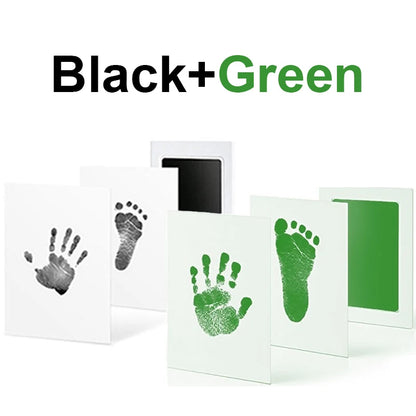 Baby Care Non-Toxic Baby Handprint Footprint Imprint Kit Baby Souvenirs Casting Infant Footprint Ink Pad Infants Clay Toy Gifts