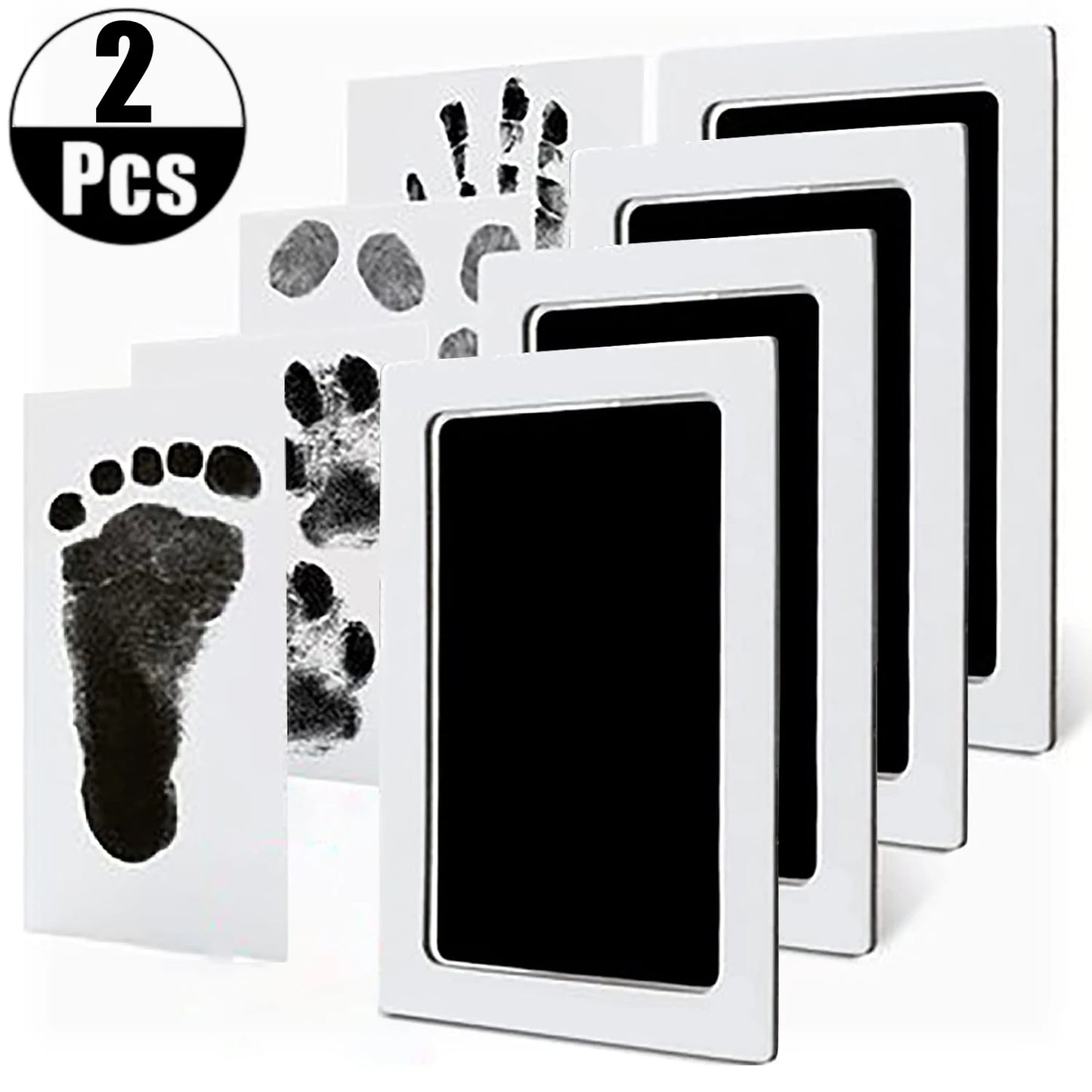 Baby Care Non-Toxic Baby Handprint Footprint Imprint Kit Baby Souvenirs Casting Infant Footprint Ink Pad Infants Clay Toy Gifts