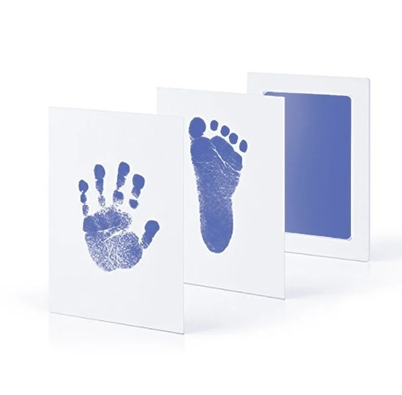 Baby Care Non-Toxic Baby Handprint Footprint Imprint Kit Baby Souvenirs Casting Infant Footprint Ink Pad Infants Clay Toy Gifts