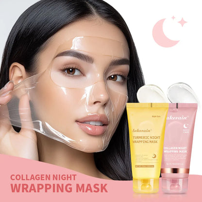 Deep Collagen Mask Korean Peel Off Mask Face Anti Wrinkle Lifting Skin Care Masks Bio Pack Night Wrapping Woman Skin Care