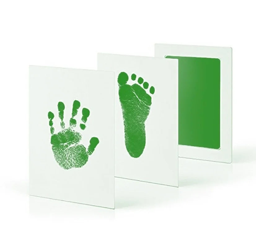 Baby Care Non-Toxic Baby Handprint Footprint Imprint Kit Baby Souvenirs Casting Infant Footprint Ink Pad Infants Clay Toy Gifts