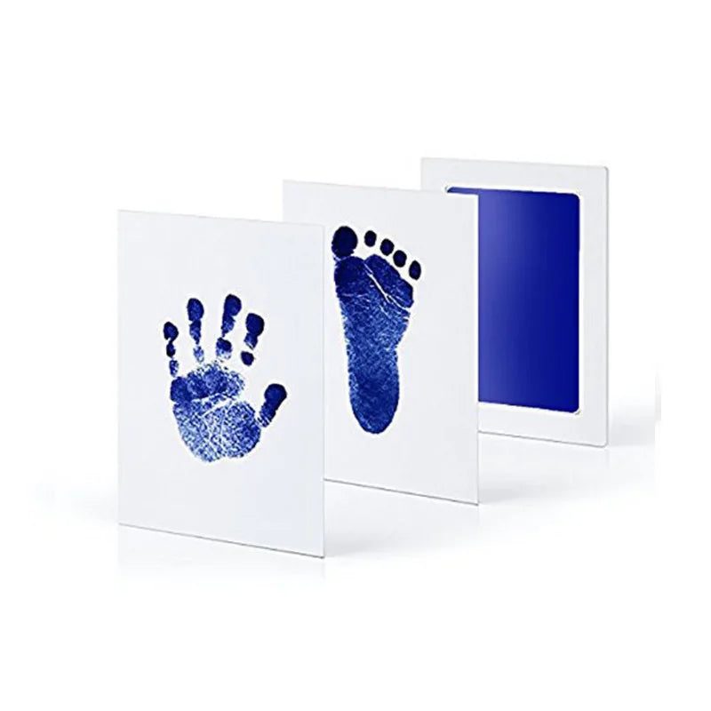 Baby Care Non-Toxic Baby Handprint Footprint Imprint Kit Baby Souvenirs Casting Infant Footprint Ink Pad Infants Clay Toy Gifts