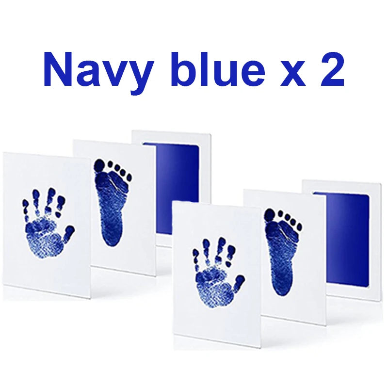 Baby Care Non-Toxic Baby Handprint Footprint Imprint Kit Baby Souvenirs Casting Infant Footprint Ink Pad Infants Clay Toy Gifts
