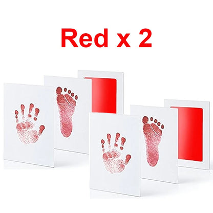 Baby Care Non-Toxic Baby Handprint Footprint Imprint Kit Baby Souvenirs Casting Infant Footprint Ink Pad Infants Clay Toy Gifts