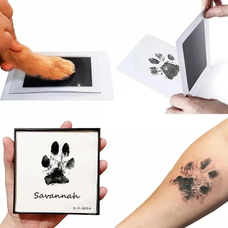 Baby Care Non-Toxic Baby Handprint Footprint Imprint Kit Baby Souvenirs Casting Infant Footprint Ink Pad Infants Clay Toy Gifts